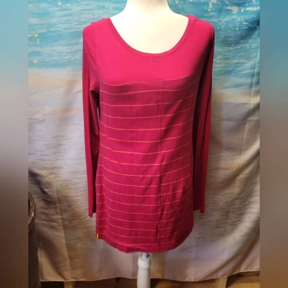 Lole Athletic Striped Tunic Pink & Orange Size Large